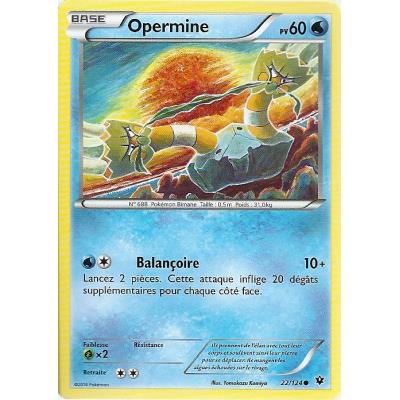 Acheter Carte Pokemon - XY10 - Impact des Destins - Opermine - PV 60 - 22/124 - Commune - VF État correct - 16,00 € Carte Pokemon - XY10 - Impact des Destins - Opermine - PV 60 - 22/124 - Commune - VF État correct - Asmodee reconditionné disponible sur Fnac