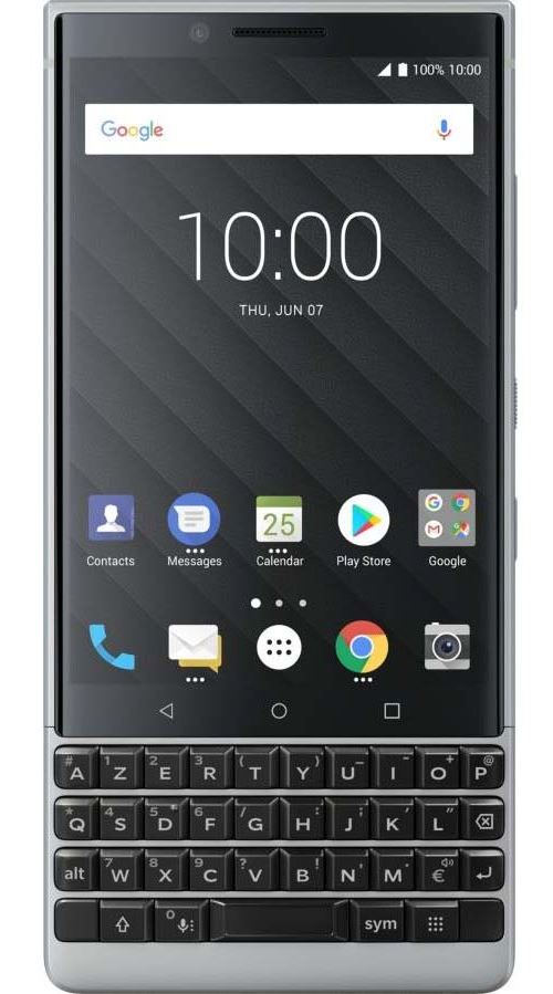 Smartphone BlackBerry KEY2 64 Go Argent État correct - BlackBerry reconditionné disponible sur Fnac