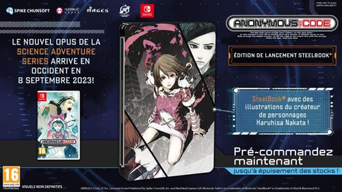 Anonymous Code SteelBook Launch Edition Nintendo Switch État correct -  reconditionné disponible sur Fnac