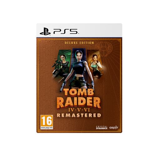 Acheter Tomb Raider IV-VI Remastered Starring Lara Croft Deluxe Edition PS5 État correct - 100,21 € Tomb Raider IV-VI Remastered Starring Lara Croft Deluxe Edition PS5 État correct - Just for Games reconditionné disponible sur Fnac