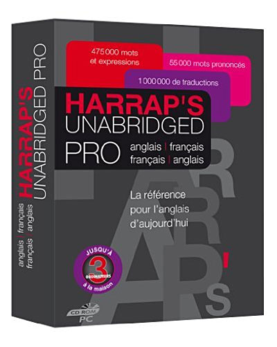 Acheter Harrap's Unabridged Pro - Dictionnaire français - anglais État correct - 69,99 € Harrap's Unabridged Pro - Dictionnaire français - anglais État correct - N/A reconditionné disponible sur Fnac