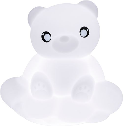 Enceinte lumineuse sans fil Bluetooth Bigben Lumin'us Ourson Blanc État correct - Bigben Interactive reconditionné disponible sur Fnac
