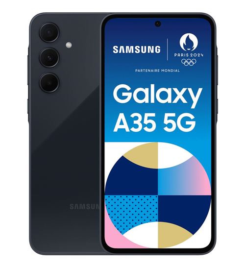 Acheter Samsung Galaxy A35 5G 16,8 cm (6.6"") Double SIM hybride Android 14 USB Type-C 6 Go 128 Go 5000 mAh Marine État correct - 216,10 € Samsung Galaxy A35 5G 16,8 cm (6.6"") Double SIM hybride Android 14 USB Type-C 6 Go 128 Go 5000 mAh Marine État correct - N/A reconditionné disponible sur Fnac