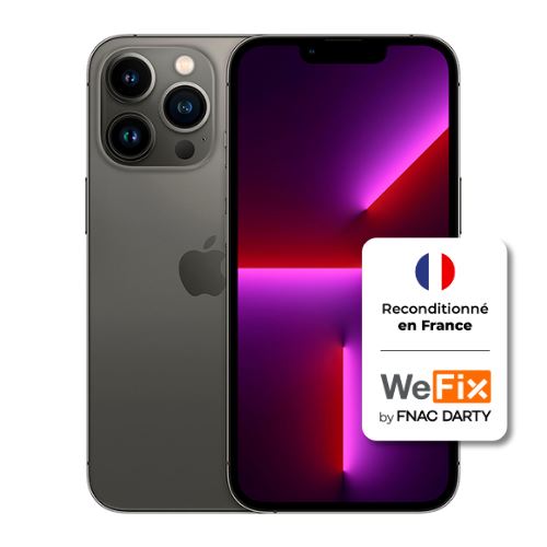 Acheter Apple iphone 13 Pro - Grade C - 256GB - Gris Reconditionné en France par WeFix État correct - 459,00 € Apple iphone 13 Pro - Grade C - 256GB - Gris Reconditionné en France par WeFix État correct - N/A reconditionné disponible sur Fnac