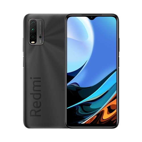 Xiaomi Redmi 9T - 4G smartphone - double SIM - RAM 4 Go / Mémoire interne 64 Go - microSD slot - 6.53"" - 2340 x 1080 pixels - 4x caméras arrière 48 MP, 8 MP, 2 MP, 2 MP - front camera 8 MP - gris charbon État correct - N/A reconditionné disponible sur Fnac