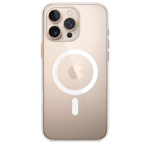 Coque Apple transparente avec MagSafe pour iPhone 16 Pro Max État correct - Apple reconditionné disponible sur Fnac