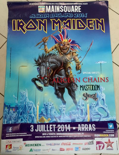 Acheter IRON MAIDEN - Tour 2014 - AFFICHE État correct - 49,99 € IRON MAIDEN - Tour 2014 - AFFICHE État correct - N/A reconditionné disponible sur Fnac