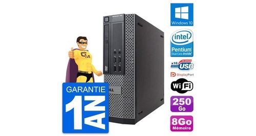 Pc dell optiplex 790 sff intel g630 ram 8go disque dur 250go windows 10 wifi État correct - N/A reconditionné disponible sur Fnac