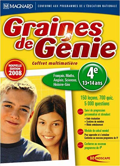 Graines de Génie - Coffret Multimatière 4ème - Version 2007/2008 État correct - Mindscape France reconditionné disponible sur Fnac