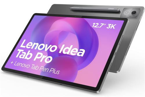 Tablette tactile Lenovo Idea Tab Pro 12,7"" Wifi 128 Go Gris anthracite + Stylet Tab Pen Plus État correct - Lenovo reconditionné disponible sur Fnac