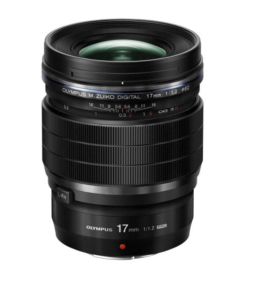 Objectif hybride Olympus M.Zuiko Digital ED 17mm f/1.2 Pro noir État correct - OM System reconditionné disponible sur Fnac