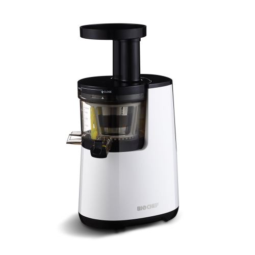 Extracteur de Jus BioChef Atlas - Slow Juicer, extracteur de jus lent, à froid - Haut de Gamme - Compact et Silencieux - Blanc État correct - Vitality4Life reconditionné disponible sur Fnac