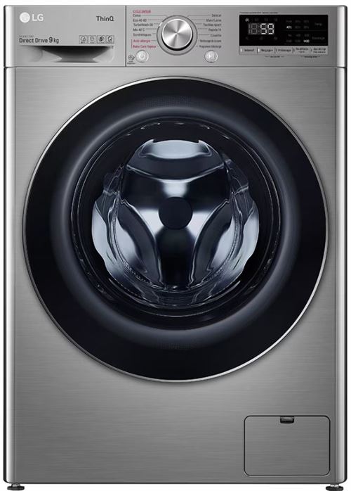 Lave linge hublot LG F94V52IXS gris Reconditionné État correct - LG reconditionné disponible sur Fnac
