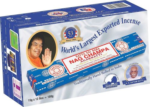 Satya Sai Baba Nag Champa 15g Bâtons d'Encens x 12 Sachets État correct - N/A reconditionné disponible sur Fnac