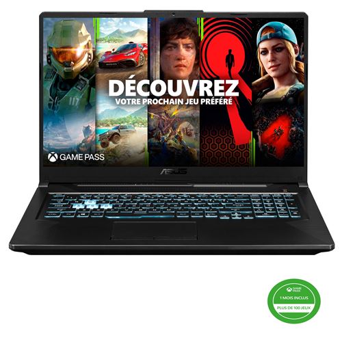Acheter PC Portable Gaming Asus TUF706ICB-HX081W 17.3"" AMD Ryzen 7 16 Go RAM 512 Go SSD Nvidia RTX 3050 Noir + 1 mois d’abonnement Xbox Game Pass inclus à l’achat de l’appareil État correct - 951,99 € PC Portable Gaming Asus TUF706ICB-HX081W 17.3"" AMD Ryzen 7 16 Go RAM 512 Go SSD Nvidia RTX 3050 Noir + 1 mois d’abonnement Xbox Game Pass inclus à l’achat de l’appareil État correct - Asus reconditionné disponible sur Fnac