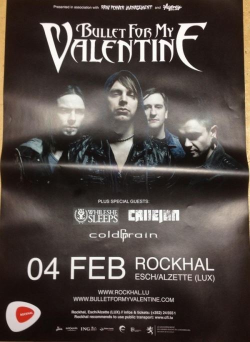 Acheter Bullet For My Valentine - 60x80 cm - AFFICHE / POSTER État correct - 14,99 € Bullet For My Valentine - 60x80 cm - AFFICHE / POSTER État correct - N/A reconditionné disponible sur Fnac