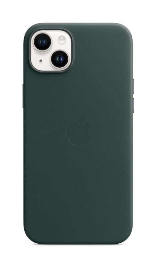 Coque en cuir avec MagSafe pour Apple iPhone 14 Plus Vert forêt État correct - Apple reconditionné disponible sur Fnac