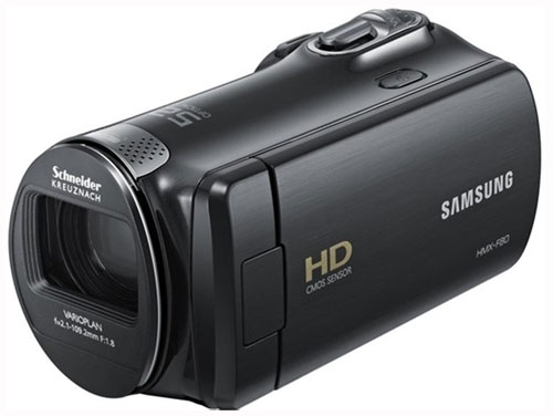 Samsung HMX-F80 - Caméscope - 720 p - 5.0 MP - 52x zoom optique - Schneider - carte Flash - noir État correct - Samsung reconditionné disponible sur Fnac