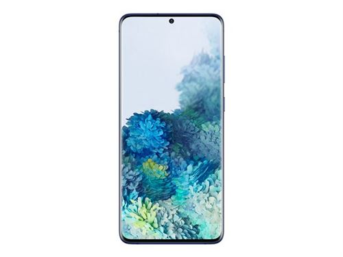Samsung Galaxy S20+ - 4G smartphone - double SIM - RAM 8 Go / Mémoire interne 128 Go - microSD slot - écran OEL - 6.7"" - 3200 x 1440 pixels (120 Hz) - 4x caméras arrière 12 MP, 12 MP, 64 MP, 0,3 MP - front camera 10 MP - bleu aura État correct - N/A reconditionné disponible sur Fnac