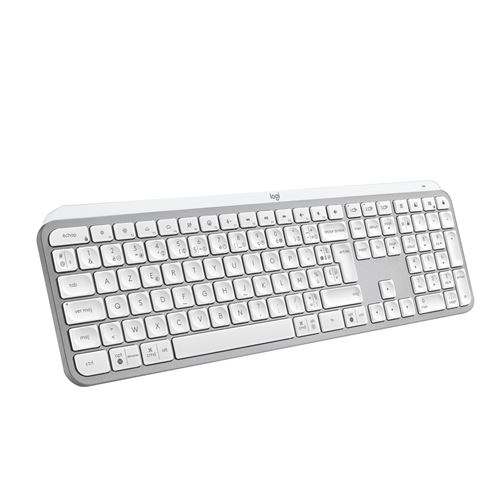 Clavier Sans Fil Azerty Logitech MX Keys S Gris pâle État correct - Logitech reconditionné disponible sur Fnac