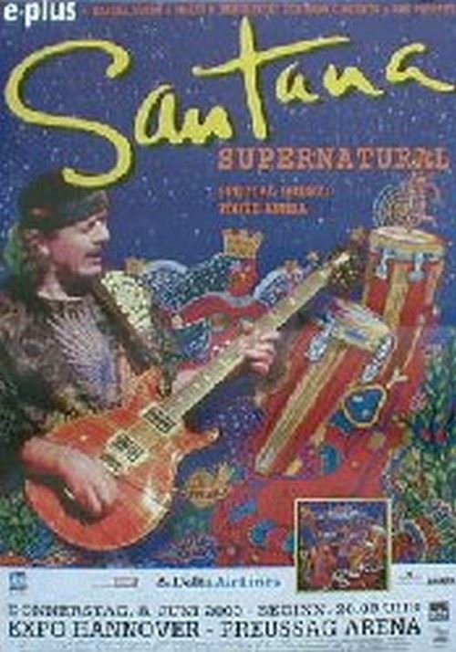 Santana - 60x84 cm - AFFICHE / POSTER État correct - N/A reconditionné disponible sur Fnac