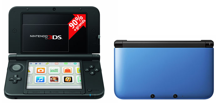 Console Nintendo 3DS XL - bleue + noire État correct - Nintendo reconditionné disponible sur Fnac