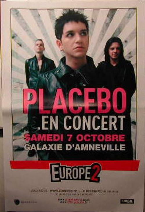 PLACEBO - 80x120 cm - AFFICHE / POSTER État correct - N/A reconditionné disponible sur Fnac