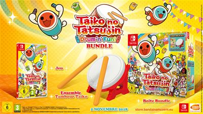 Acheter Taiko no Tatsujin Drum'n'Fun ! Edition Collector Nintendo Switch État correct - 179,00 € Taiko no Tatsujin Drum'n'Fun ! Edition Collector Nintendo Switch État correct - Bandai Namco reconditionné disponible sur Fnac