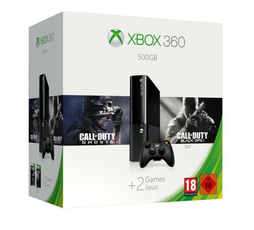 Console Xbox 360 500Go + Call of Duty Ghosts + Call of Duty Black Ops 2 État correct - Microsoft reconditionné disponible sur Fnac