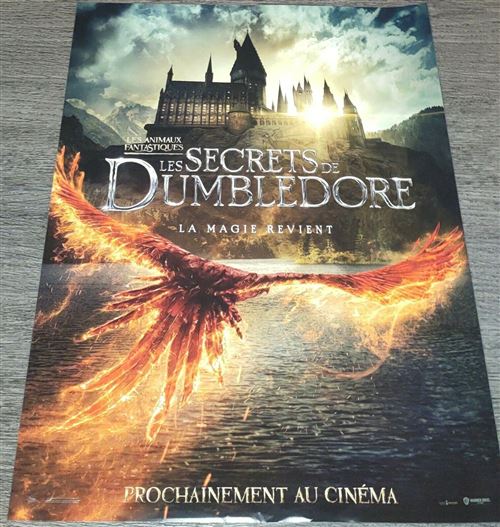 Affiche de Cinéma Originale - Les Animaux Fantastiques - Les Secrets de Dumbledore - 40x60cm État correct - N/A reconditionné disponible sur Fnac