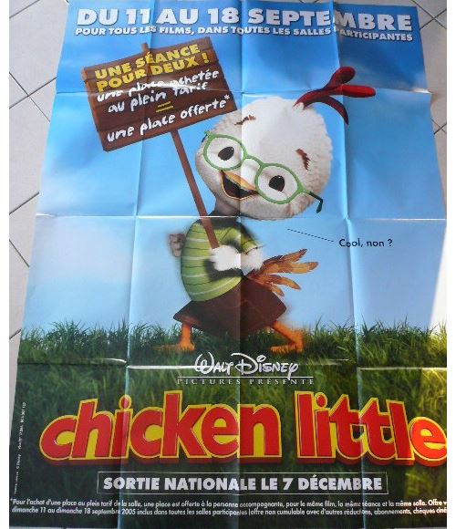 Chicken Little AFFICHE CINEMA ORIGINALE État correct - N/A reconditionné disponible sur Fnac