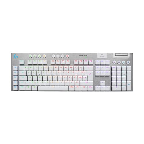 Clavier gaming mécanique sans fil ultra-plat Azerty Logitech G915 X Lightspeed Tactile Blanc État correct - Logitech reconditionné disponible sur Fnac