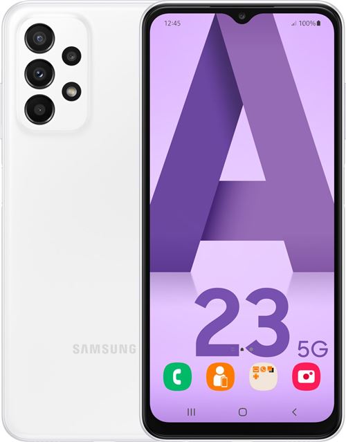 Acheter Smartphone Samsung Galaxy A23 6.6"" Double SIM 5G 4 Go RAM 64 Go blanc État correct - 199,00 € Smartphone Samsung Galaxy A23 6.6"" Double SIM 5G 4 Go RAM 64 Go blanc État correct - Samsung reconditionné disponible sur Fnac