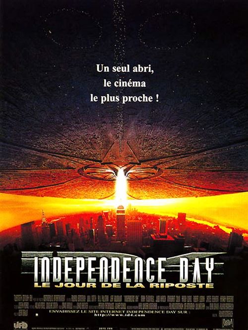 Affiche de Cinéma Originale - Independence Dat - Le jour de la Riposte - 40x60cm État correct - N/A reconditionné disponible sur Fnac