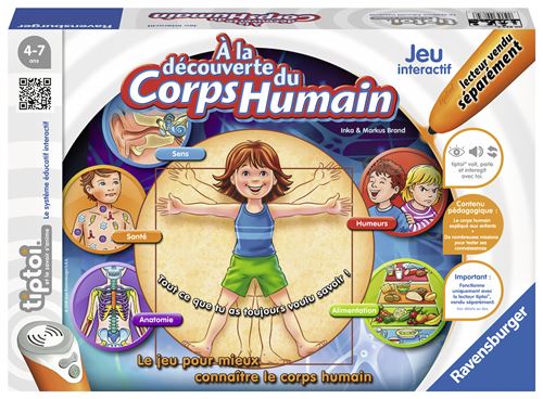 Acheter Jeu interactif Ravensburger Tiptoi® A la découverte du corps humain État correct - 11,00 € Jeu interactif Ravensburger Tiptoi® A la découverte du corps humain État correct - Ravensburger reconditionné disponible sur Fnac