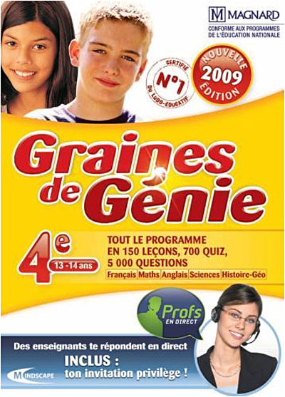 Graines de génie 4ème 2009-2010 État correct - Mindscape France reconditionné disponible sur Fnac