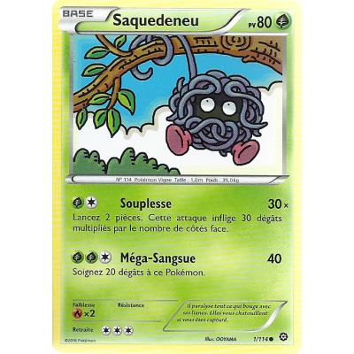 Acheter Carte Pokemon - XY11- Offensive vapeur - Saquedeneu - PV 80 - 1/114 - Commune - VF État correct - 16,00 € Carte Pokemon - XY11- Offensive vapeur - Saquedeneu - PV 80 - 1/114 - Commune - VF État correct - Asmodee reconditionné disponible sur Fnac