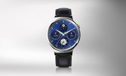 Montre Huawei Watch Classic Silver Bracelet Cuir Noir État correct - Huawei reconditionné disponible sur Fnac