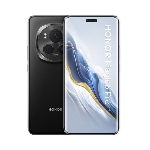 Smartphone Honor Magic6 Pro 6,8"" 5G Double nano SIM 512 Go Noir État correct - Honor reconditionné disponible sur Fnac