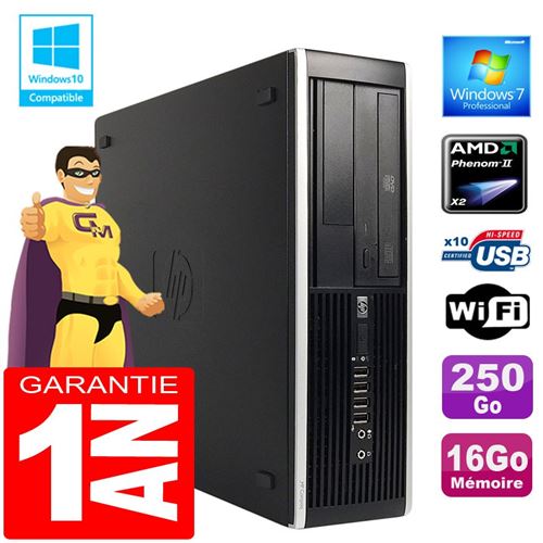 Acheter Pc hp compaq 6005 pro sff amd phenom ii ram 16go disque 250go graveur dvd wifi w7 État correct - 189,00 € Pc hp compaq 6005 pro sff amd phenom ii ram 16go disque 250go graveur dvd wifi w7 État correct - Hewlett-Packard reconditionné disponible sur Fnac