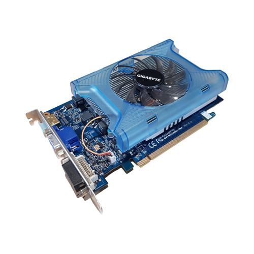 Carte graphique GIGABYTE Nvidia GeForce GT 220 1Go GDDR3 PCI-e HDMI DVI VGA État correct - N/A reconditionné disponible sur Fnac