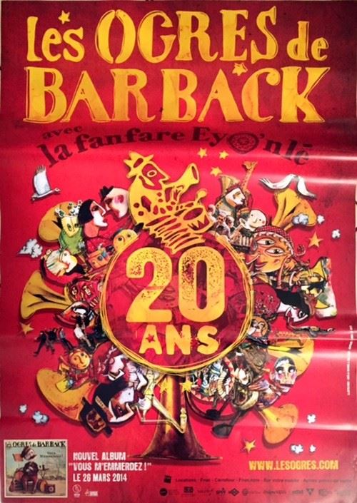 Les Ogres de Barback - 70x100 cm - AFFICHE / POSTER - État correct N/A sur Fnac