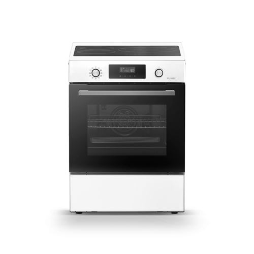 Cuisiniere induction 3 foyers, Four Pyrolyse 65L, Blanc État correct - Schneider Electric reconditionné disponible sur Fnac
