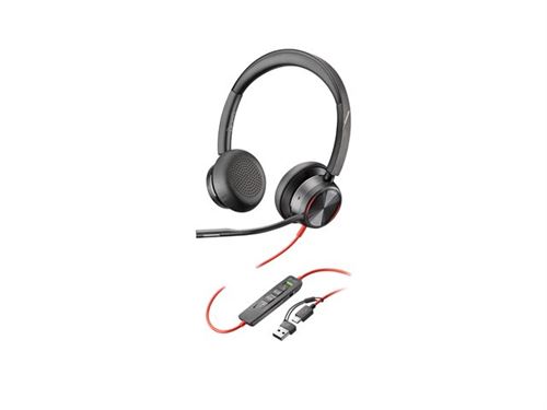 HP Poly Blackwire 8225 - Blackwire 8200 series - micro-casque - sur-oreille - filaire - Suppresseur de bruit actif - USB-C - noir - certifié Zoom, certifié UC État correct - N/A reconditionné disponible sur Fnac