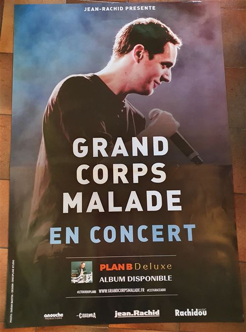 Grand Corps Malade - Plan B Deluxe - 70x100cm - Affiche État correct - N/A reconditionné disponible sur Fnac