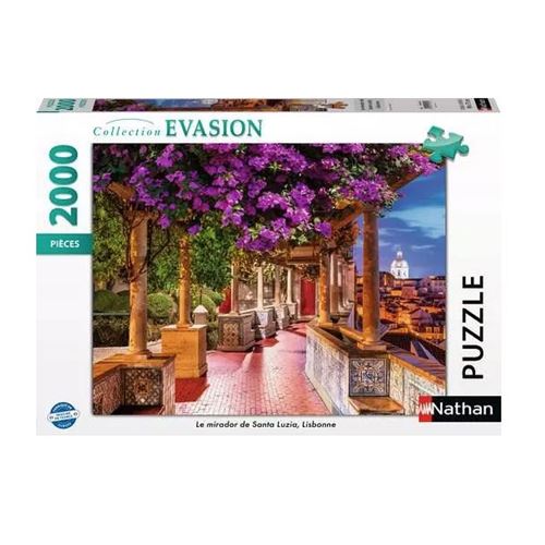 Nathan puzzle 2000 p  Le mirador de Santa Luzia, Lisbonne État correct - N/A reconditionné disponible sur Fnac