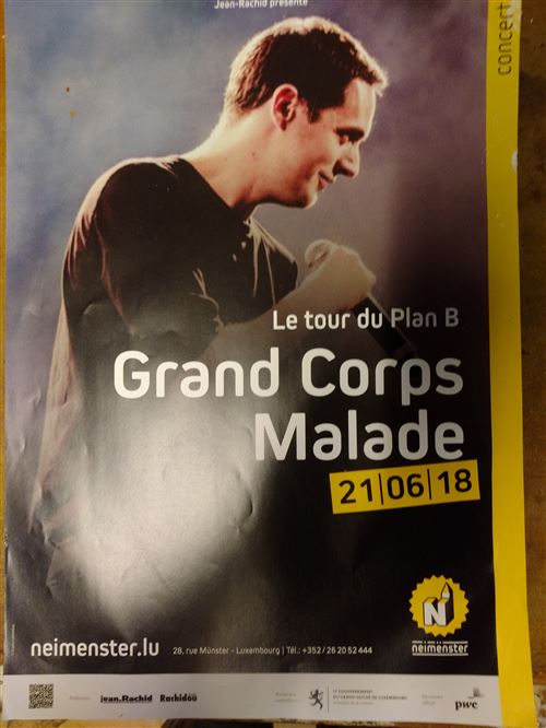 Grand Corps Malade - Le Tour du plan B - AFFICHE État correct - N/A reconditionné disponible sur Fnac