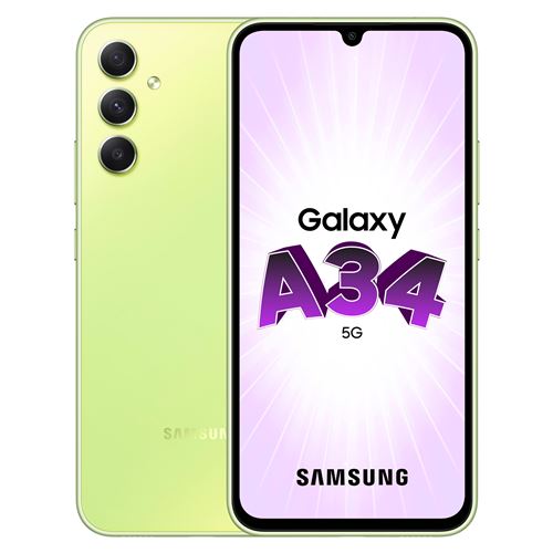 Acheter Smartphone Samsung Galaxy A34 6,6"" 5G Nano SIM 128 Go Vert État correct - 168,15 € Smartphone Samsung Galaxy A34 6,6"" 5G Nano SIM 128 Go Vert État correct - Samsung reconditionné disponible sur Fnac