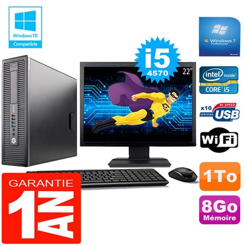 Acheter Pc hp elitedesk 800 g1 sff core i5-4570 8go disque 1 to wifi w7 ecran 22' État correct - 269,00 € Pc hp elitedesk 800 g1 sff core i5-4570 8go disque 1 to wifi w7 ecran 22' État correct - Hewlett-Packard reconditionné disponible sur Fnac