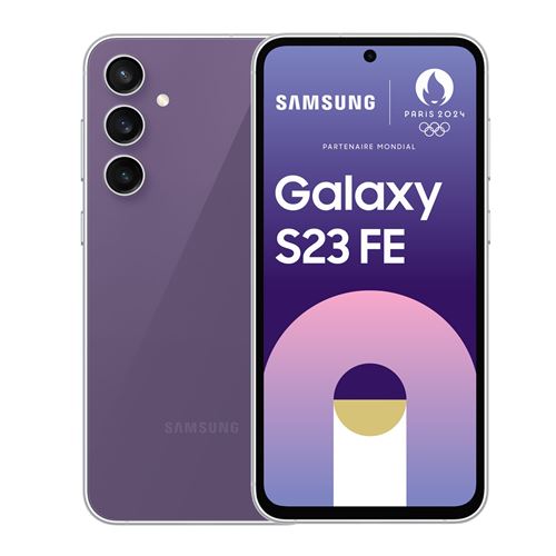 Acheter Smartphone Samsung Galaxy S23 FE 6,4"" 5G Double nano SIM 256 Go Violet État correct - 371,00 € Smartphone Samsung Galaxy S23 FE 6,4"" 5G Double nano SIM 256 Go Violet État correct - Samsung reconditionné disponible sur Fnac